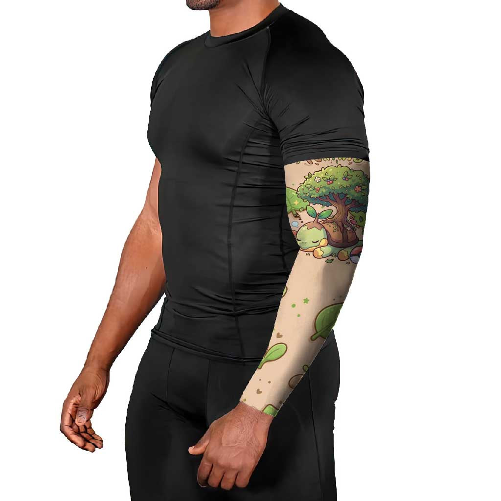 Turtwig Arm Sleeves Whimsical Forest Sprout Art