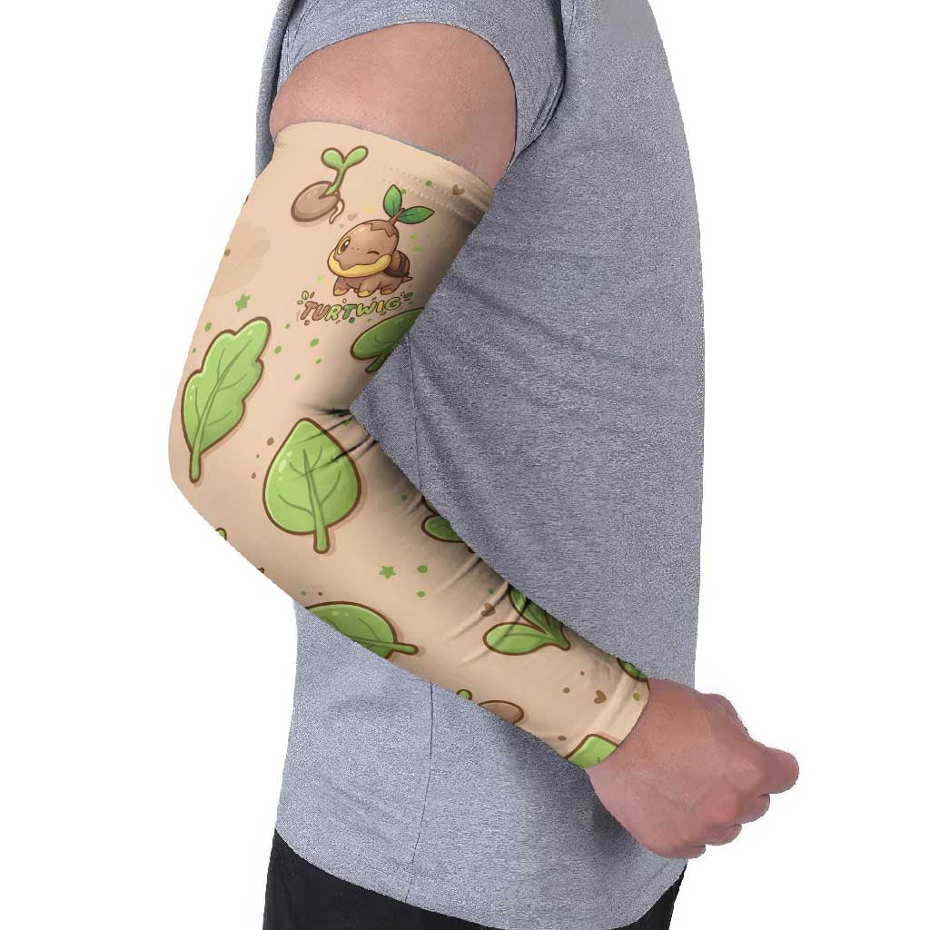 Turtwig Arm Sleeves Whimsical Forest Sprout Art