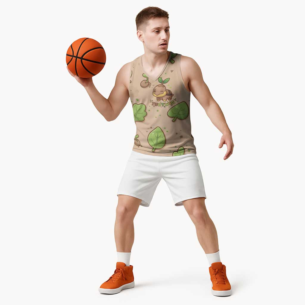 Turtwig Basketball Jersey Whimsical Forest Sprout Art