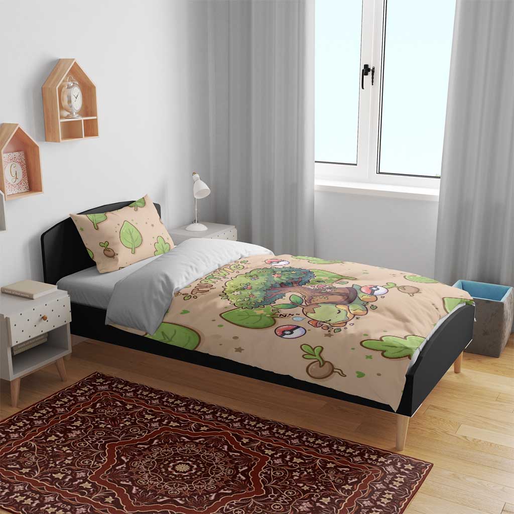 Turtwig Bedding Set Whimsical Forest Sprout Art
