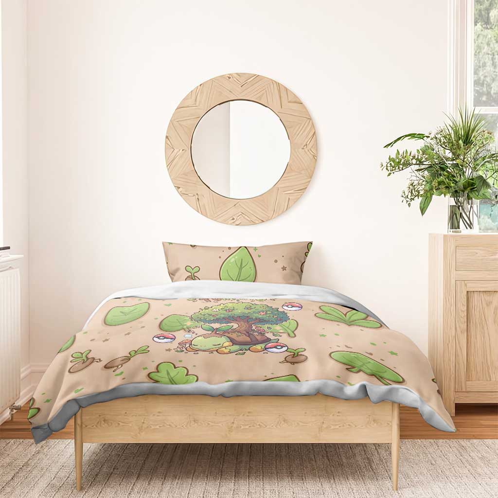 Turtwig Bedding Set Whimsical Forest Sprout Art