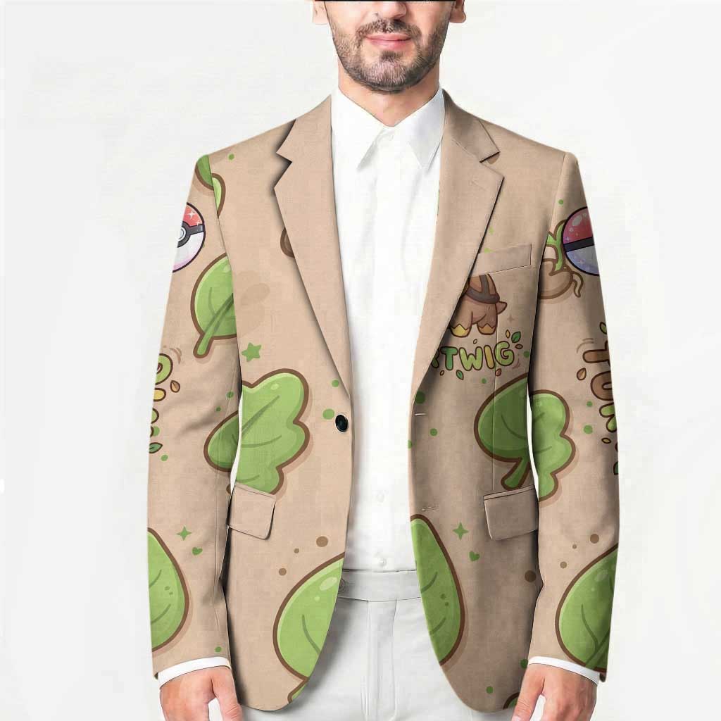 Turtwig Blazer Whimsical Forest Sprout Art