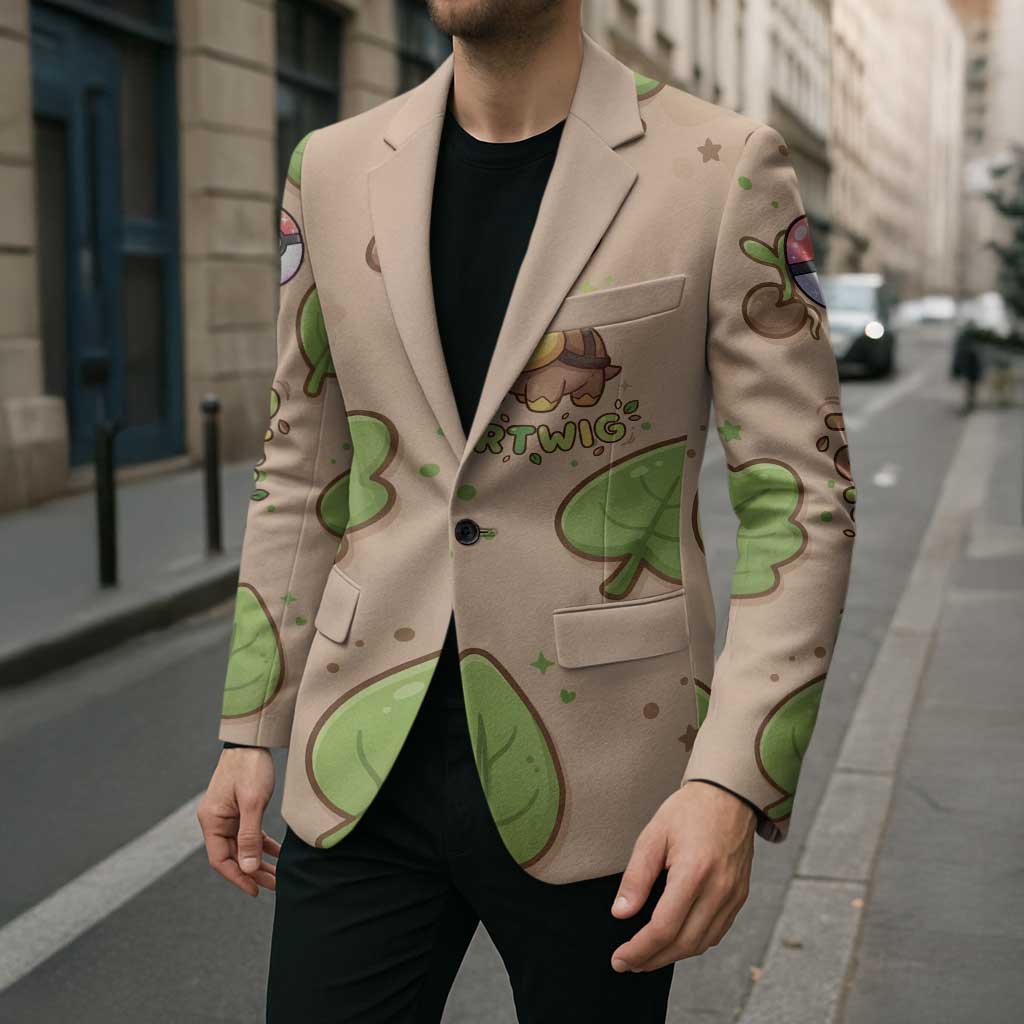 Turtwig Blazer Whimsical Forest Sprout Art