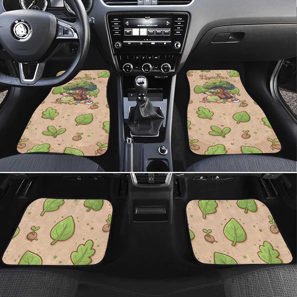 Turtwig Car Mats Whimsical Forest Sprout Art