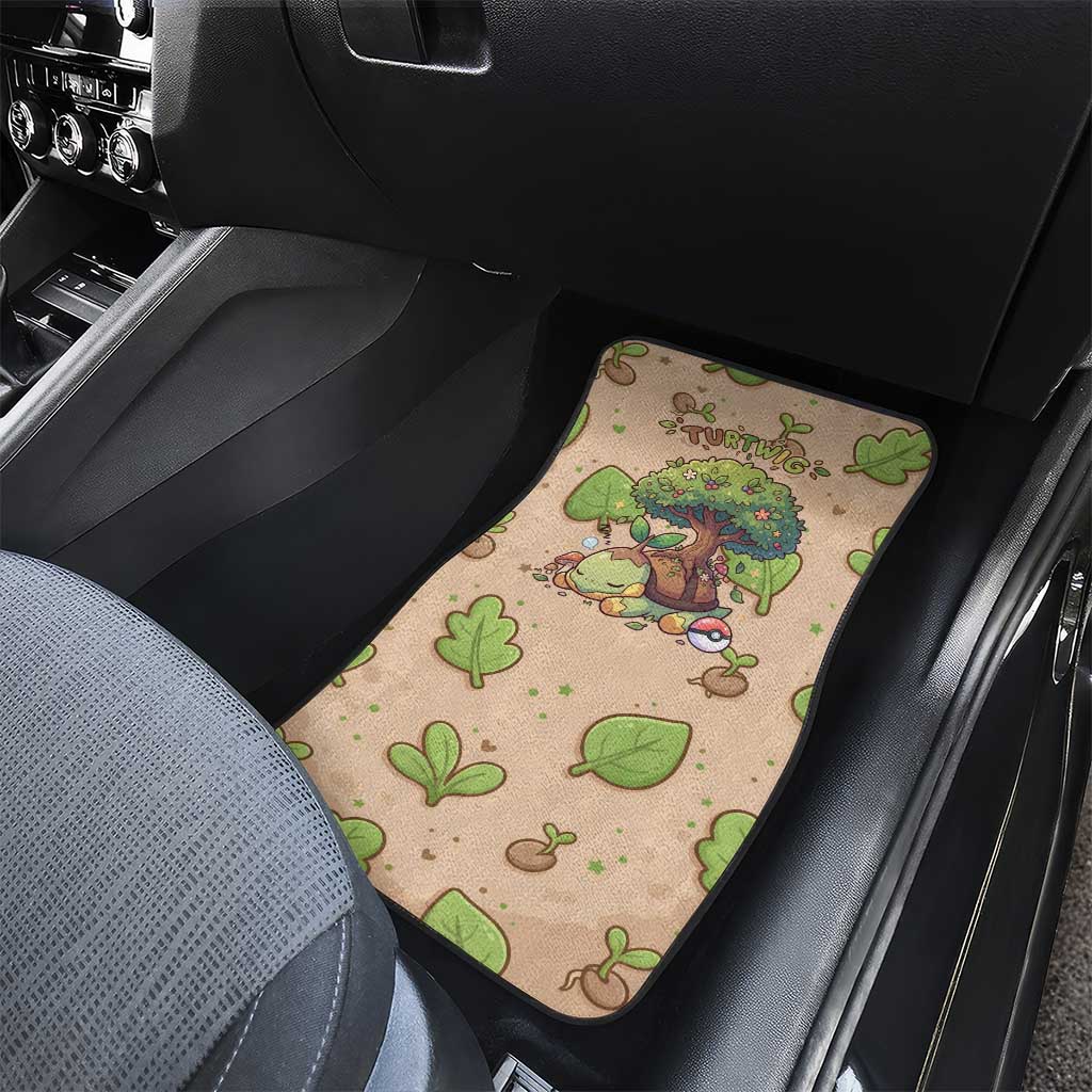 Turtwig Car Mats Whimsical Forest Sprout Art