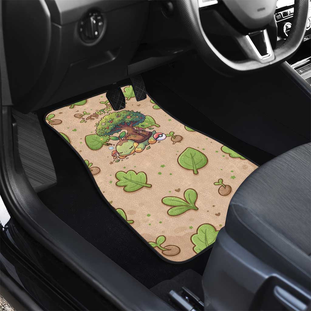 Turtwig Car Mats Whimsical Forest Sprout Art