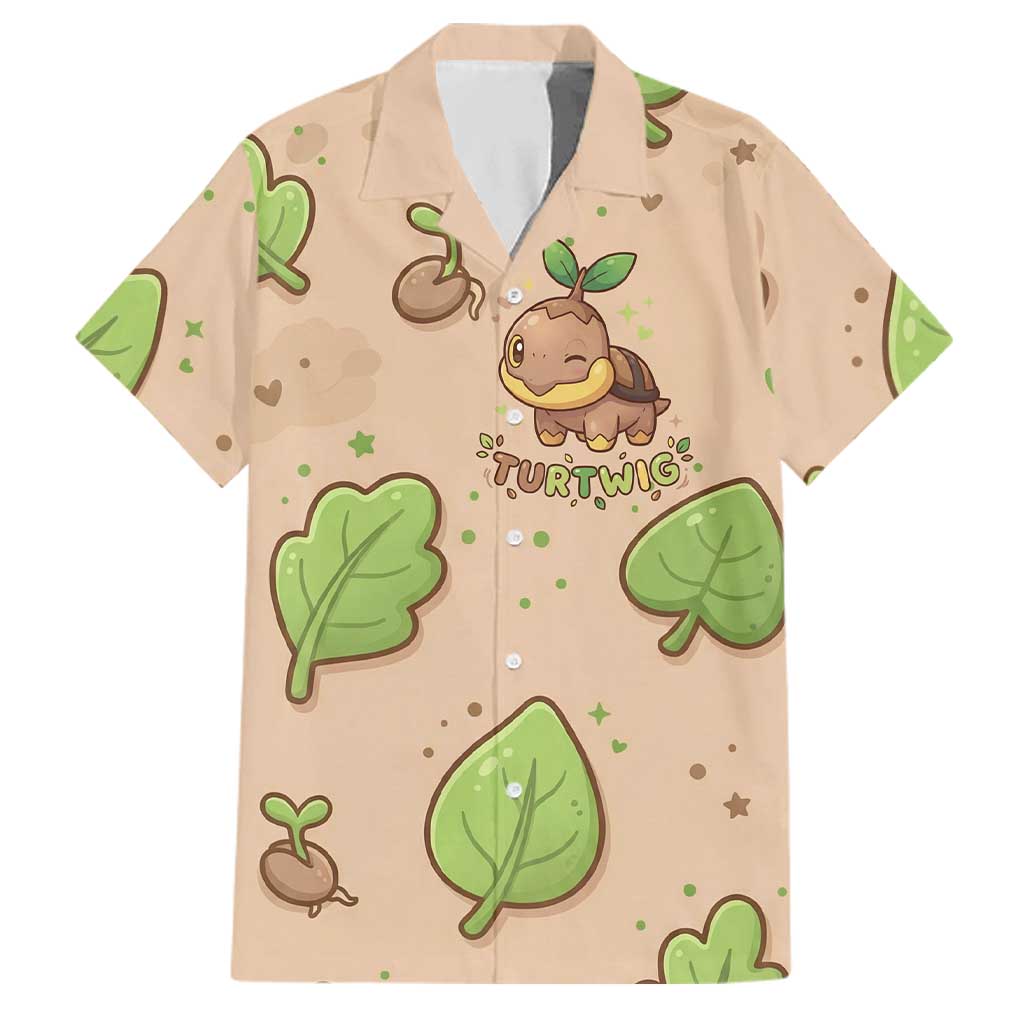 Turtwig Family Matching Mermaid Dress and Hawaiian Shirt Whimsical Forest Sprout Art