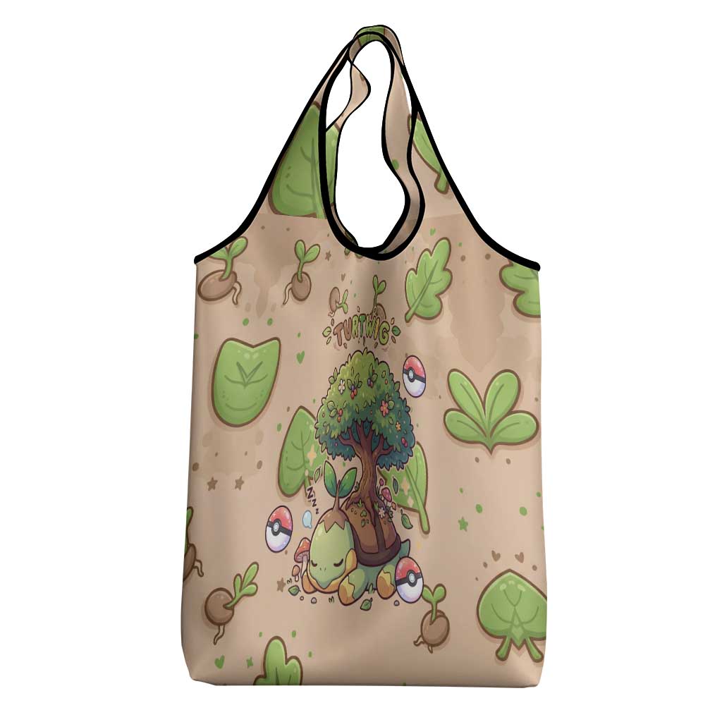 Turtwig Grocery Bag Whimsical Forest Sprout Art