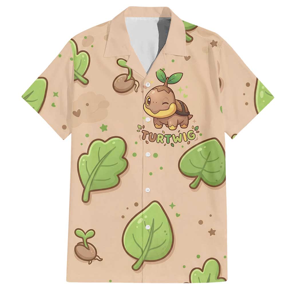 Turtwig Hawaiian Shirt Whimsical Forest Sprout Art