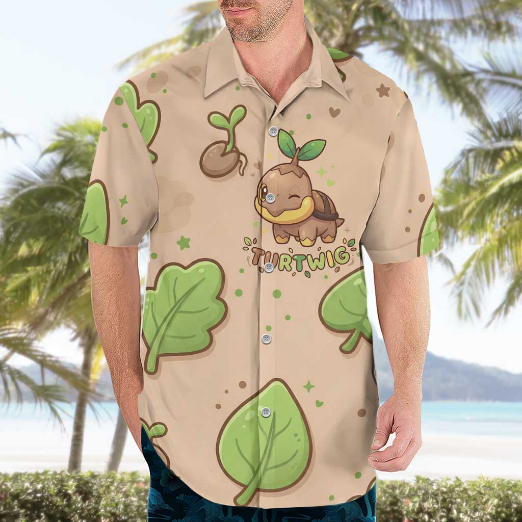 Turtwig Hawaiian Shirt Whimsical Forest Sprout Art