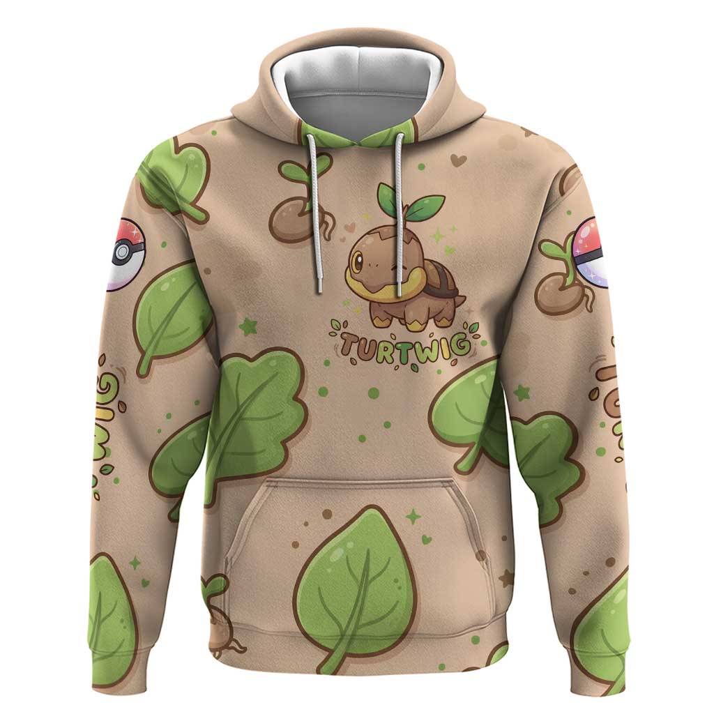 Turtwig Hoodie Whimsical Forest Sprout Art