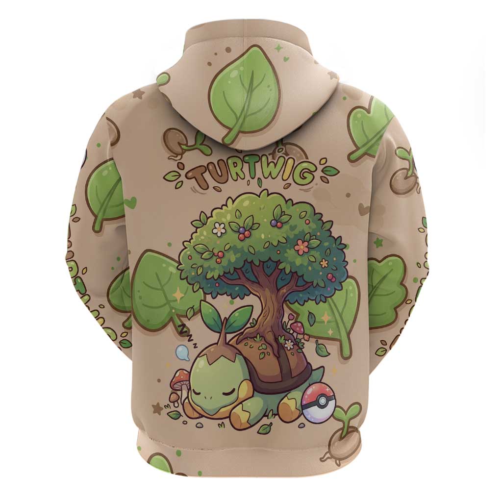 Turtwig Hoodie Whimsical Forest Sprout Art