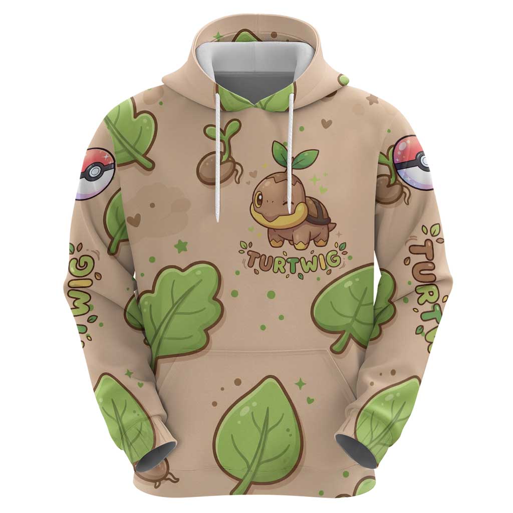 Turtwig Hoodie Whimsical Forest Sprout Art