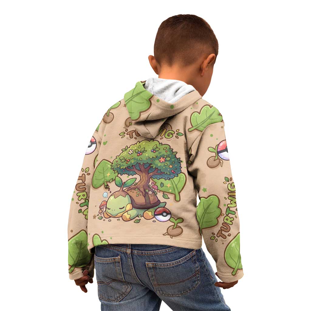 Turtwig Kid Hoodie Whimsical Forest Sprout Art