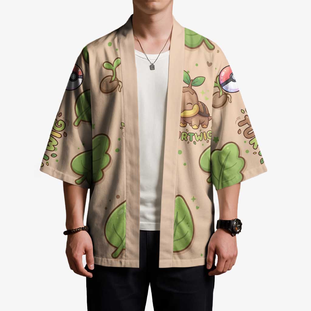 Turtwig Kimono Whimsical Forest Sprout Art