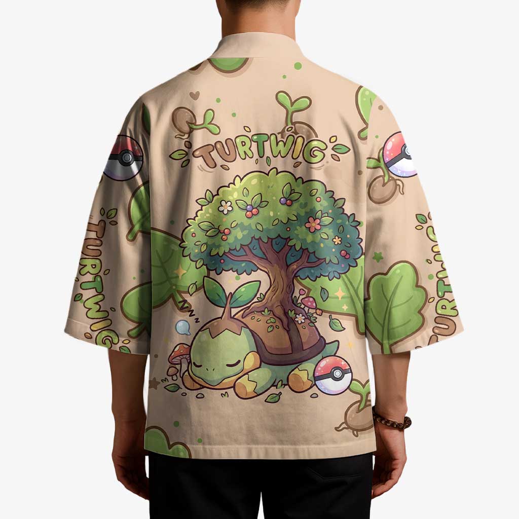 Turtwig Kimono Whimsical Forest Sprout Art