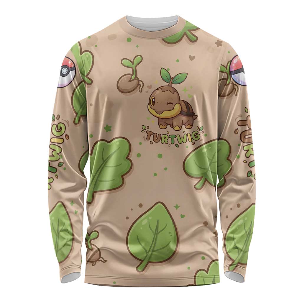Turtwig Long Sleeve Shirt Whimsical Forest Sprout Art
