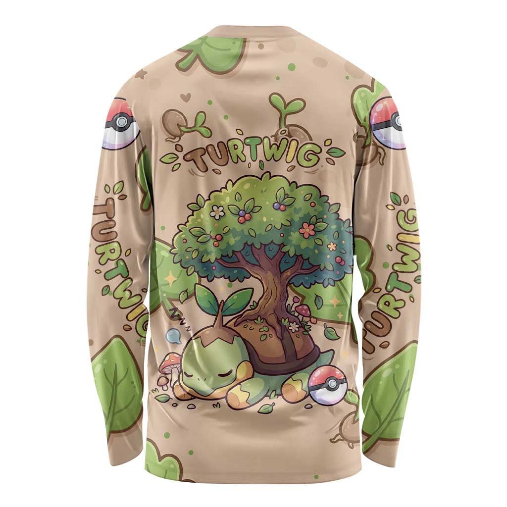 Turtwig Long Sleeve Shirt Whimsical Forest Sprout Art