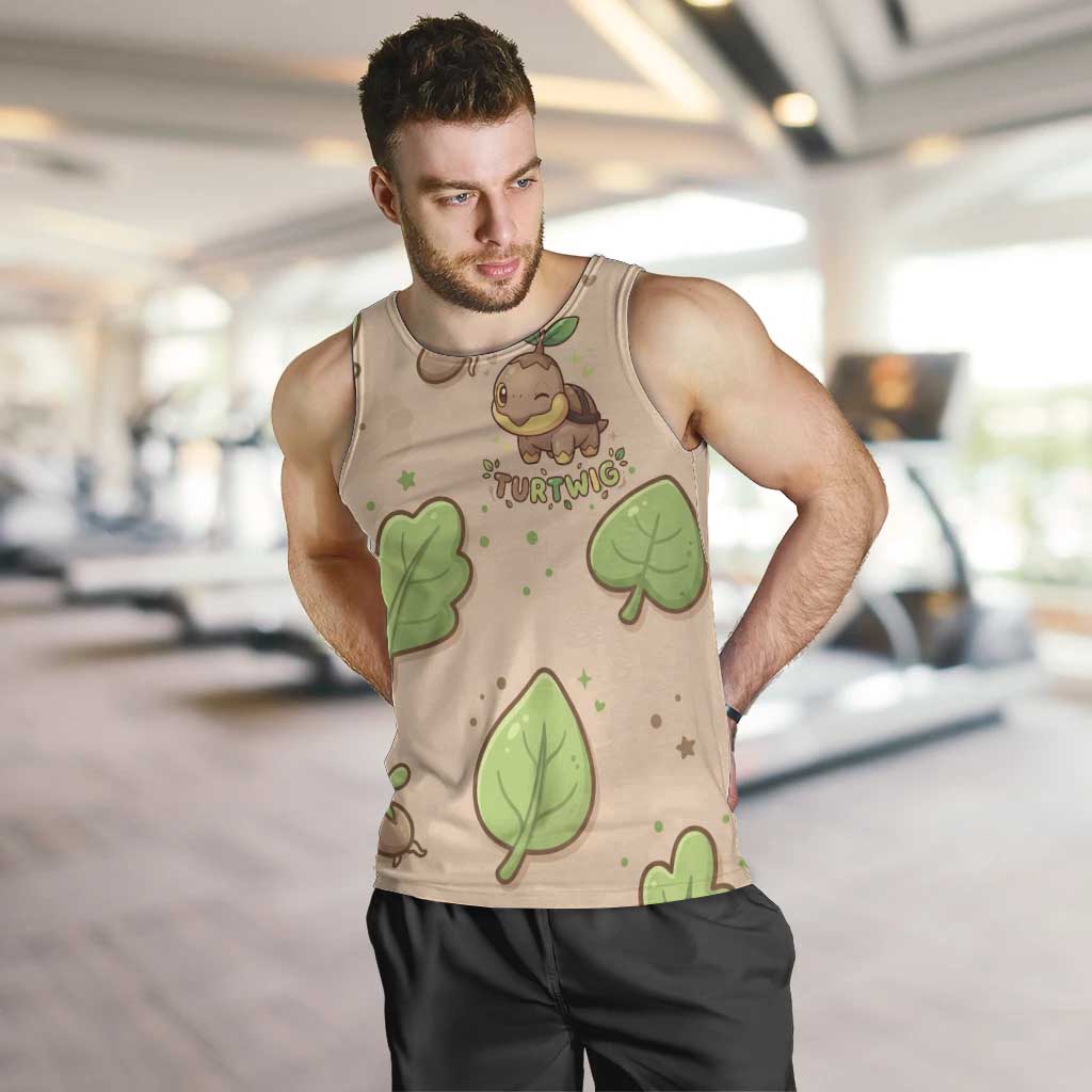 Turtwig Men Tank Top Whimsical Forest Sprout Art