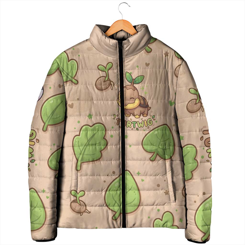 Turtwig Padded Jacket Whimsical Forest Sprout Art