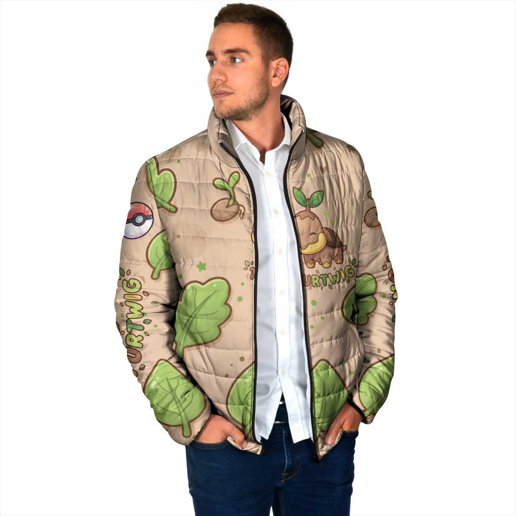 Turtwig Padded Jacket Whimsical Forest Sprout Art