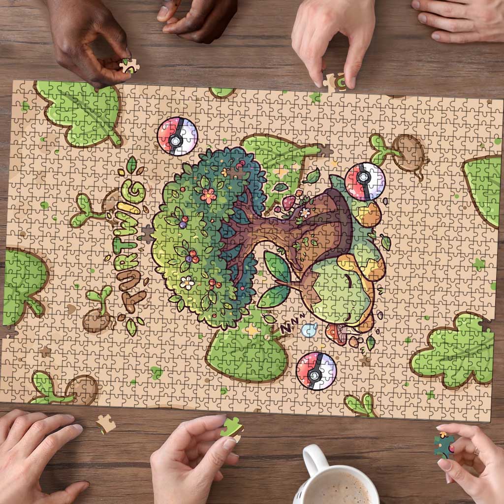 Turtwig Puzzle Whimsical Forest Sprout Art