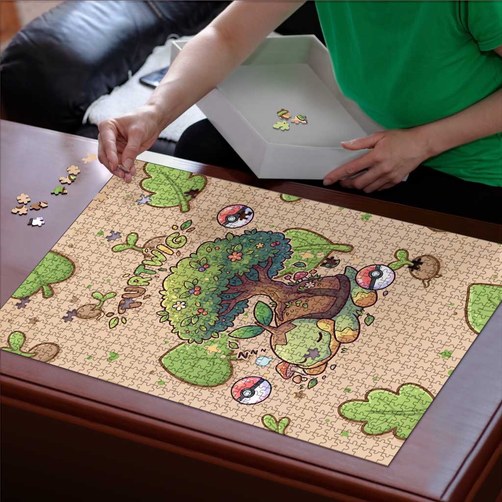 Turtwig Puzzle Whimsical Forest Sprout Art