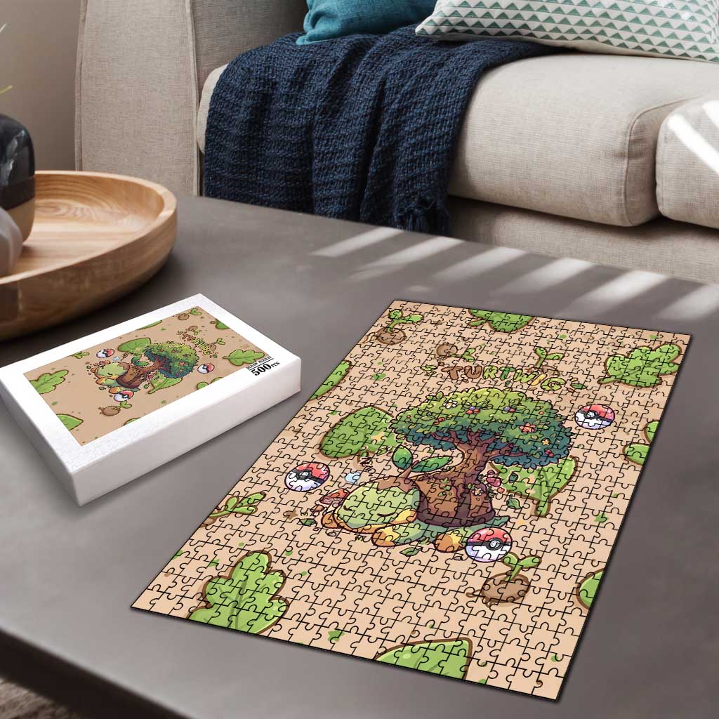 Turtwig Puzzle Whimsical Forest Sprout Art