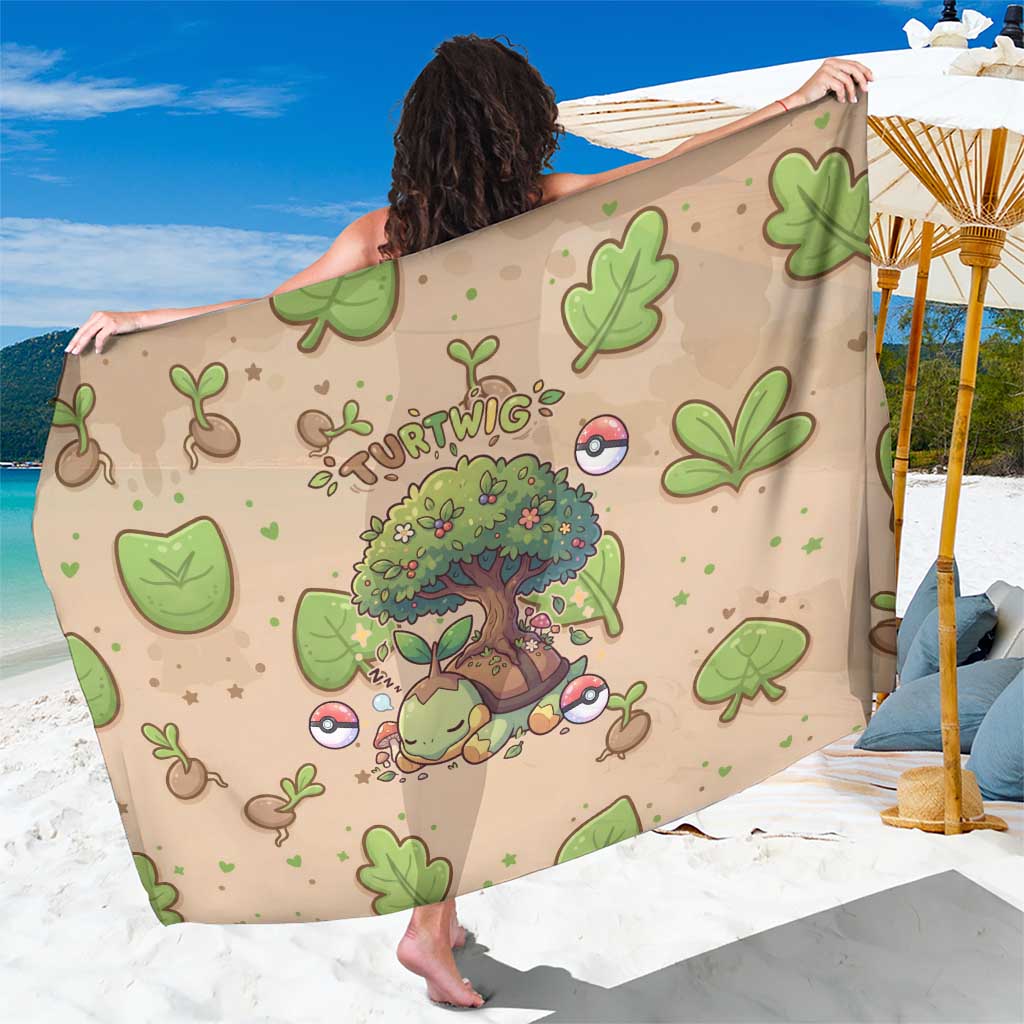 Turtwig Sarong Whimsical Forest Sprout Art