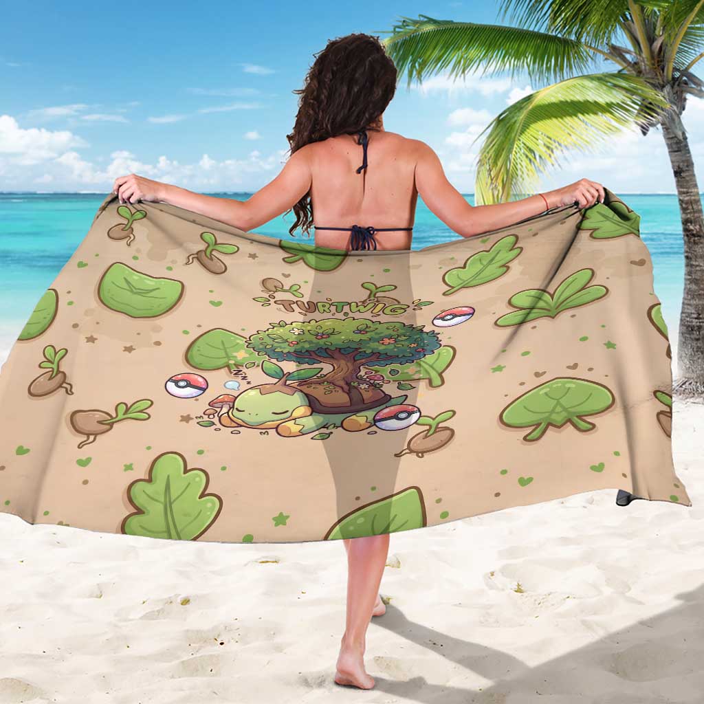 Turtwig Sarong Whimsical Forest Sprout Art