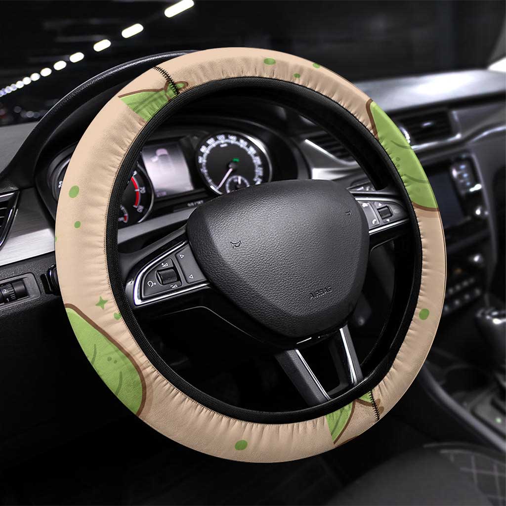 Turtwig Steering Wheel Cover Whimsical Forest Sprout Art