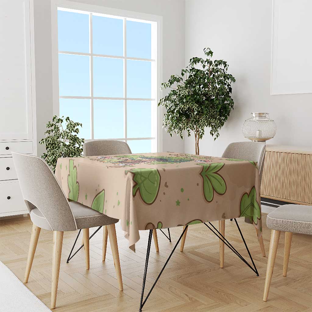 Turtwig Tablecloth Whimsical Forest Sprout Art