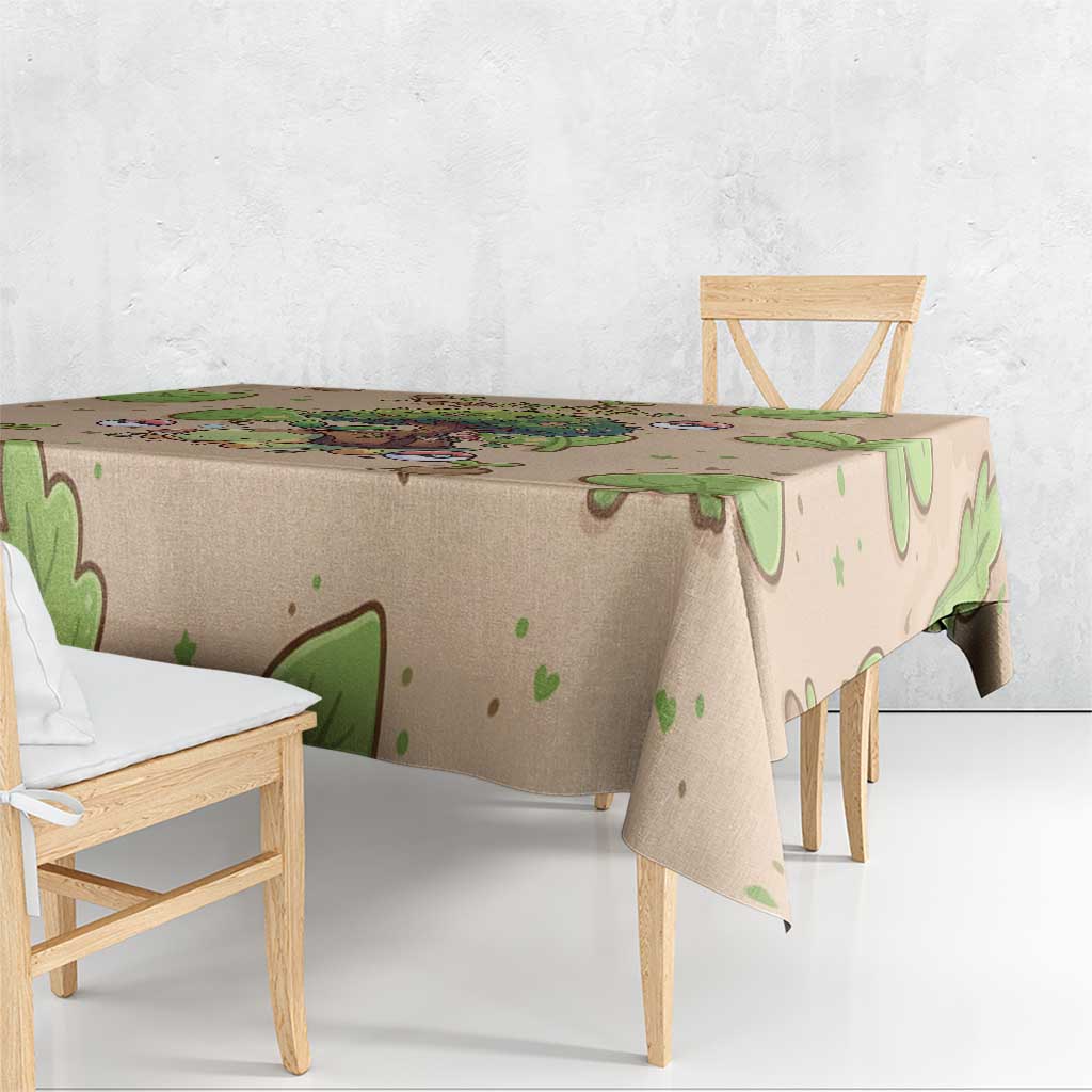 Turtwig Tablecloth Whimsical Forest Sprout Art