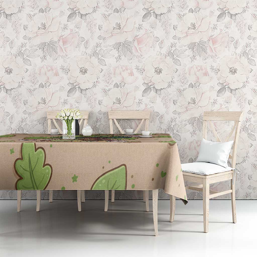 Turtwig Tablecloth Whimsical Forest Sprout Art