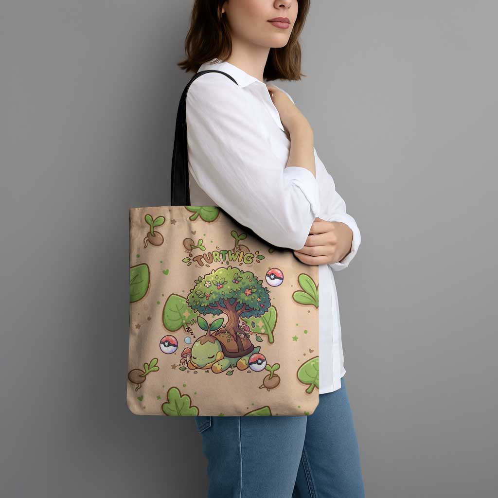 Turtwig Tote Bag Whimsical Forest Sprout Art