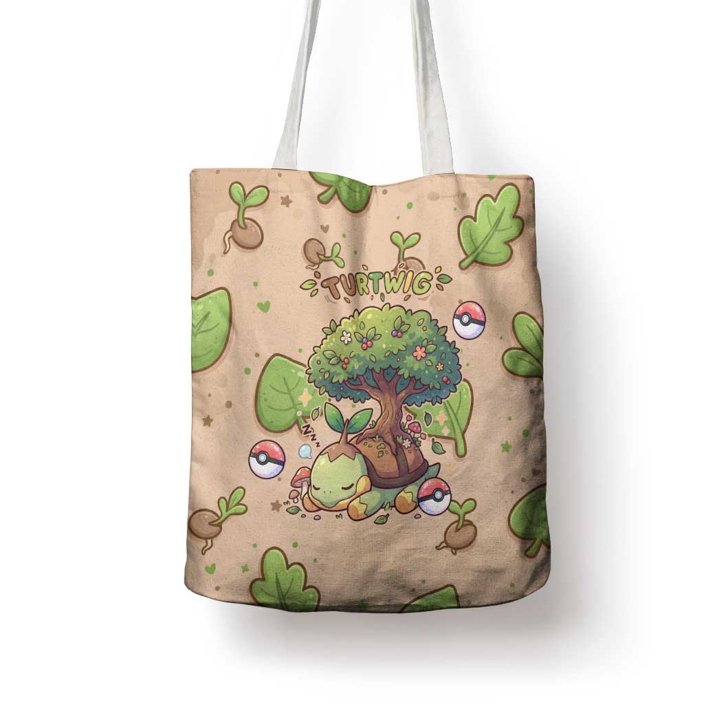Turtwig Tote Bag Whimsical Forest Sprout Art