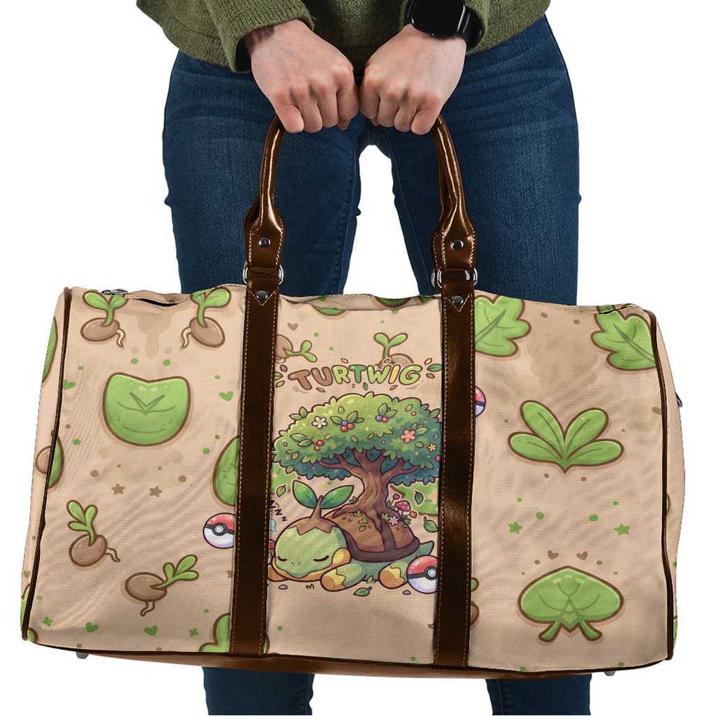 Turtwig Travel Bag Whimsical Forest Sprout Art