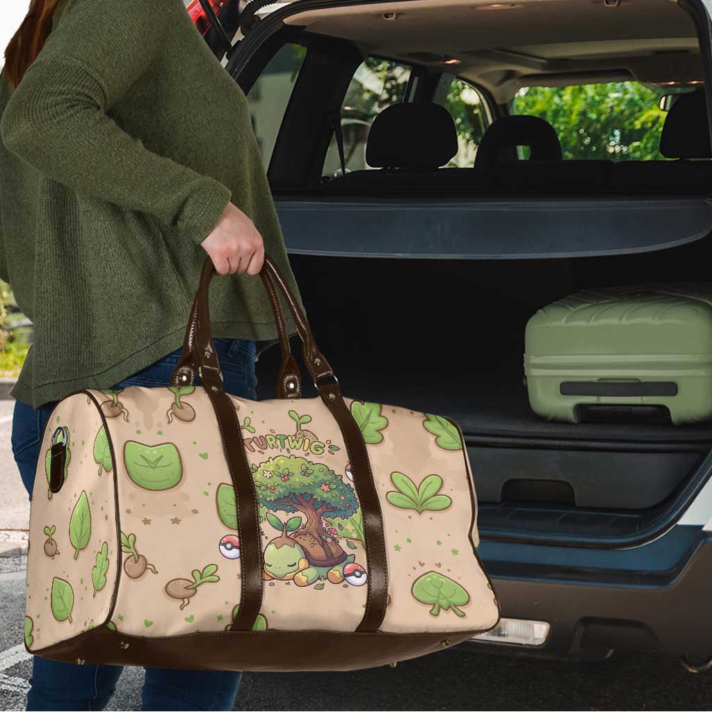Turtwig Travel Bag Whimsical Forest Sprout Art