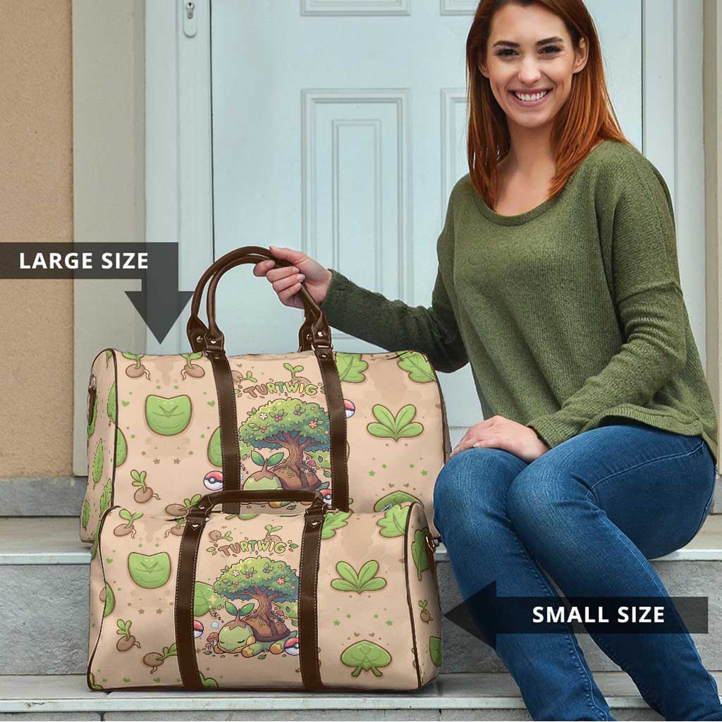 Turtwig Travel Bag Whimsical Forest Sprout Art