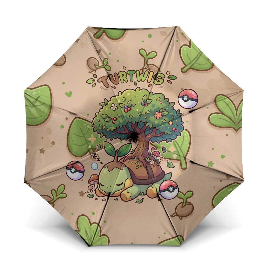 Turtwig Umbrella Whimsical Forest Sprout Art