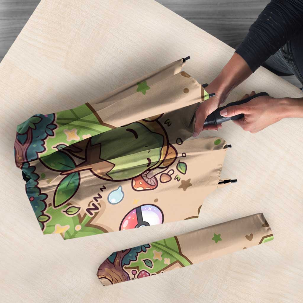 Turtwig Umbrella Whimsical Forest Sprout Art