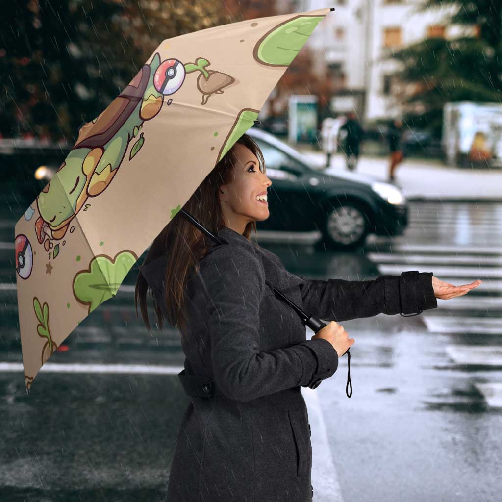 Turtwig Umbrella Whimsical Forest Sprout Art