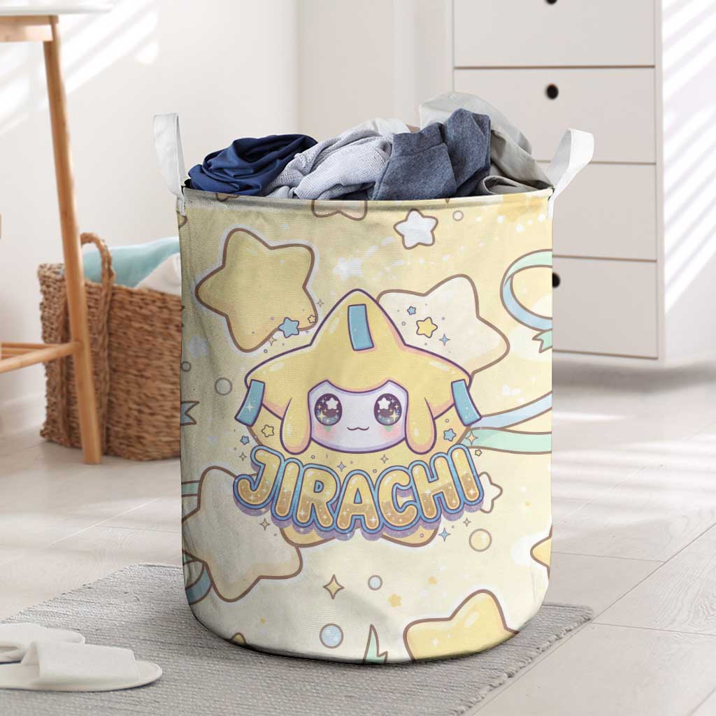 Jirachi Laundry Basket Pastel Dreamy Starwish Art