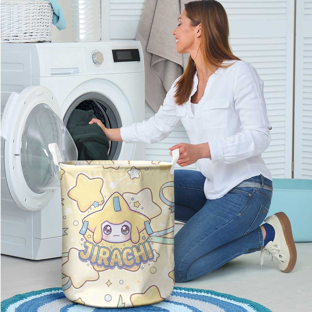 Jirachi Laundry Basket Pastel Dreamy Starwish Art