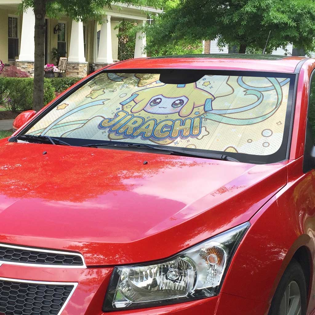 Jirachi Auto Sun Shade Pastel Dreamy Starwish Art