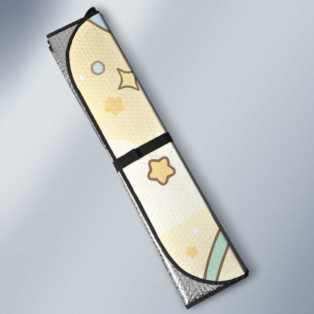 Jirachi Auto Sun Shade Pastel Dreamy Starwish Art