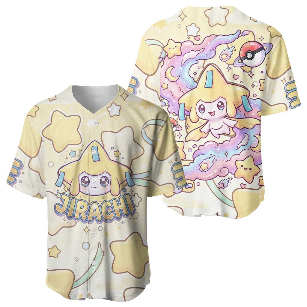 Jirachi Baseball Jersey Pastel Dreamy Starwish Art