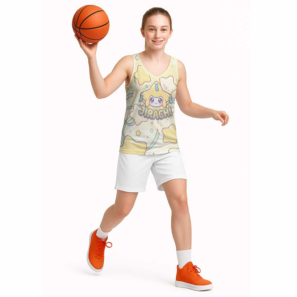 Jirachi Basketball Jersey Pastel Dreamy Starwish Art
