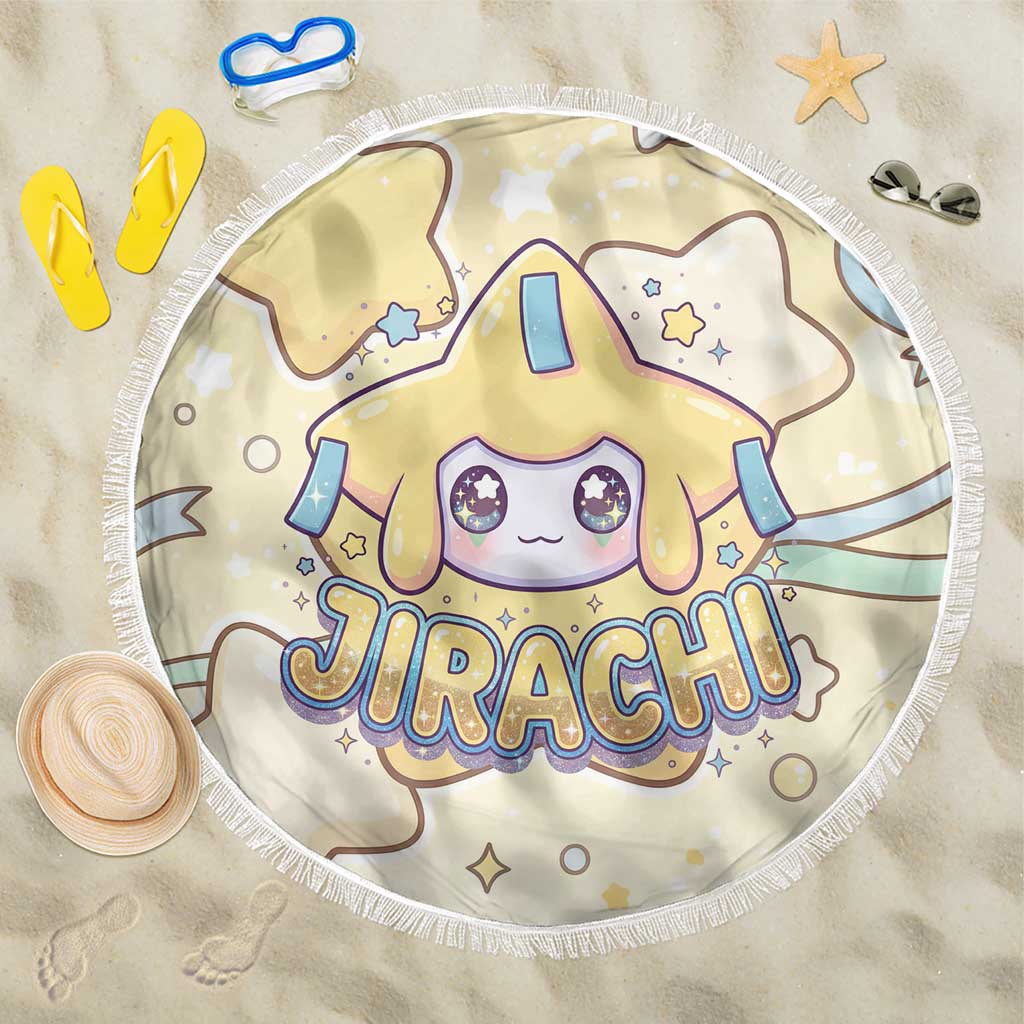 Jirachi Beach Blanket Pastel Dreamy Starwish Art