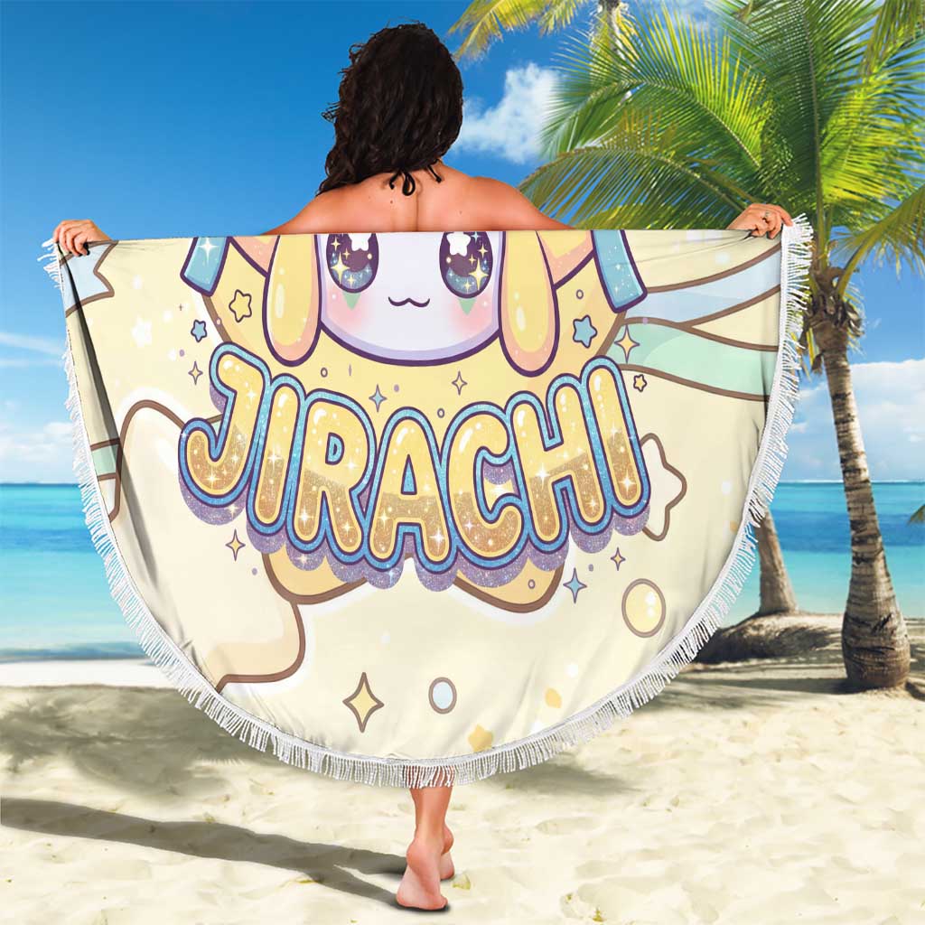 Jirachi Beach Blanket Pastel Dreamy Starwish Art